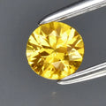 0.27ct 4mm VS Round Brilliant Yellow Sapphire Gemstone, Thailand