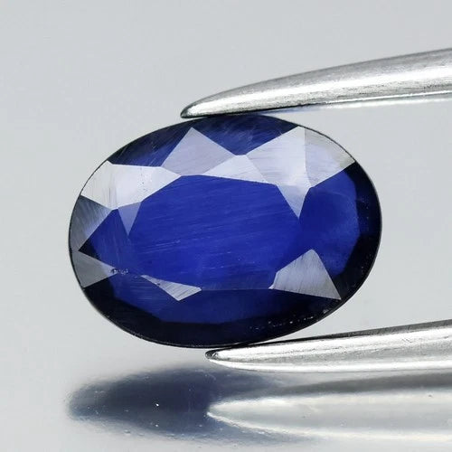 0.59ct 6.8x5mm Oval Blue Sapphire - Ceylon Gemstone