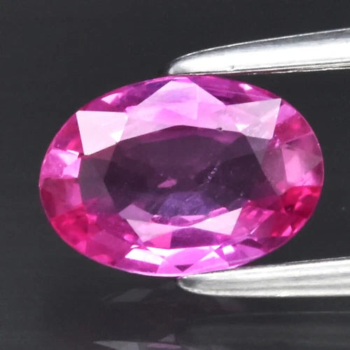 CERTIFICATE Incl.*0.69ct Oval Pink Sapphire MozambiqueGemstone