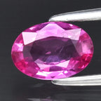 CERTIFICATE Incl.*0.69ct Oval Pink Sapphire MozambiqueGemstone