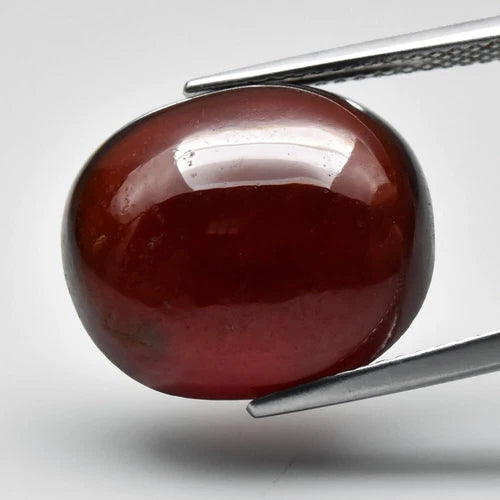 17.04ct 16x14mm Oval Cabochon Natural Medium Orange Hessonite Garnet, Africa