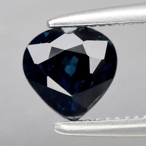 0.87ct 5x5mm VS Heart Unheated Greenish Blue Sapphire Gemstone, Africa