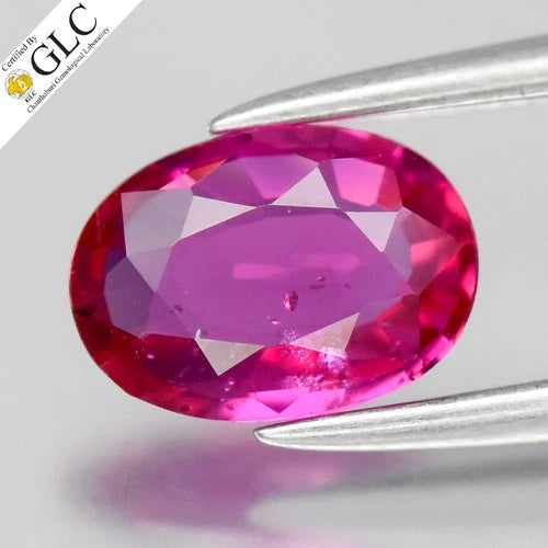 GLC CERTIFIED 0.74ct VS Oval Natural Pink Sapphire - Unheated, Mozambique Gem