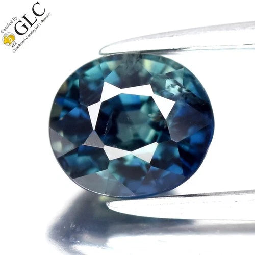 GLC CERTIFIED 0.99ct VS Oval Natural Blue Sapphire - Heated, Africa Gemstone