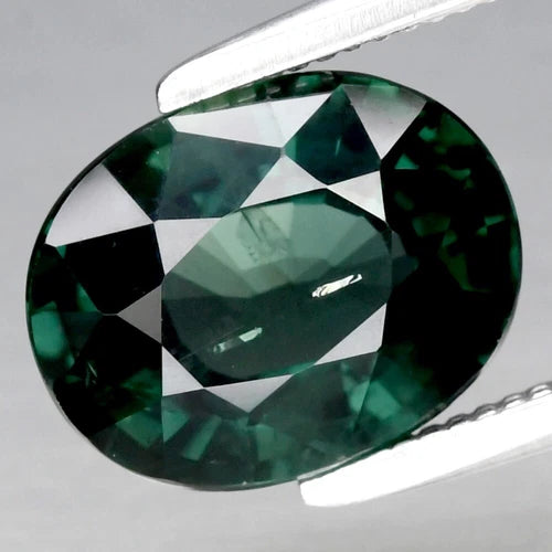 CERTIFICATE Incl.* 2.22ct VS Oval Unheated Green Sapphire Gemstone, Australia