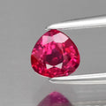 0.43ct 4.4x4.3mm Pear Natural Unheated Purplish Red Ruby Gemstone Mozambique