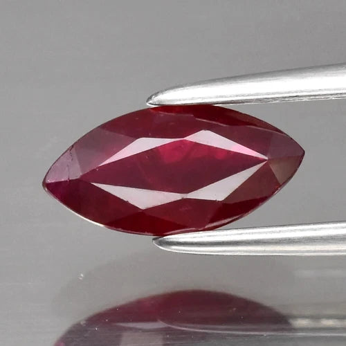0.74ct 8x4mm Marquise Red Ruby, Mozambique Gemstone