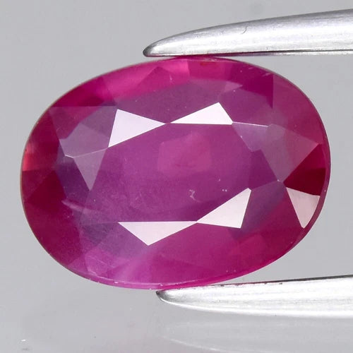 0.95ct 7.2x5.3mm Oval Natural Unheated Purplish Pink Sapphire, Mozambique