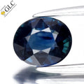 GLC CERTIFIED 0.79ct VVS Oval Natural Blue Sapphire - Heated, Africa Gemstone
