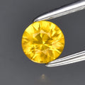 0.35ct 4mm VS Round Brilliant Yellow Sapphire Gemstone, Thailand