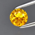 0.30ct 4mm Round Brilliant Yellow Sapphire Gemstone, Thailand