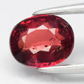 0.88ct 6.5x5.2mm Oval Pinkish Red Ruby - Unheated Madagascar Gemstone