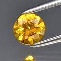 0.47ct 4.6mm VS Round Brilliant Yellow Sapphire Gemstone, Thailand