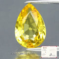 GRA CERTIFIED 2.21ct VS Pear Yellow Sapphire - Superb, Ceylon Gemstone