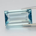 8.85ct 14.8x8.3mm VVS Baguette Natural Blue Zircon - Gentle Heat, Cambodia Gem