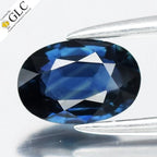 GLC CERTIFIED 0.57ct IF Oval Natural Blue Sapphire - Unheated, Africa Gemstone