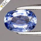 GLC CERTIFIED 1.01ct IF Oval Natural Blue Sapphire - Unheated, Ceylon Gemstone