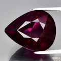 Big 11.85ct 15x12.2mm VS Pear Natural Reddish Purple Rhodolite Garnet Madagascar