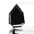 1.57ct Step Cut Natural Treated Fancy Jet Black Diamond Opaque (AAA) Africa