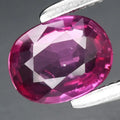 0.52ct 5.8x4.5mm Oval Natural Unheated Reddish Pink Sapphire Gemstone Mozambique