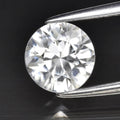 1.35ct 6.5mm VVS Round Brilliant Natural Gentle Heat White Zircon, Africa