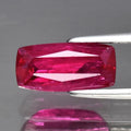 1.83ct 9.5x4.5mm Antique-Cut Pinkish Red Ruby Mozambique Gemstone