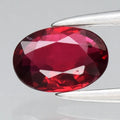 0.59ct 6.2x4.3mm Oval Natural Purplish Red Spinel Gemstone, Myanmar