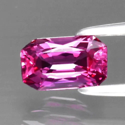 Glowing! 0.69ct 6.3x3.8mm VS Octagon Natural Pink Sapphire, Mozambique Gemstone