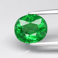 1.56ct 7x6.3mm Oval Natural Green Tsavorite Garnet, Tanzania