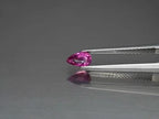 CERTIFICATE Incl.* 0.67ct VS Pear Natural Unheated Purplish Pink Sapphire - Video 1 of 1