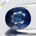 GLC CERTIFIED 0.87ct Oval Natural Blue Sapphire - Heated, Africa Gemstone