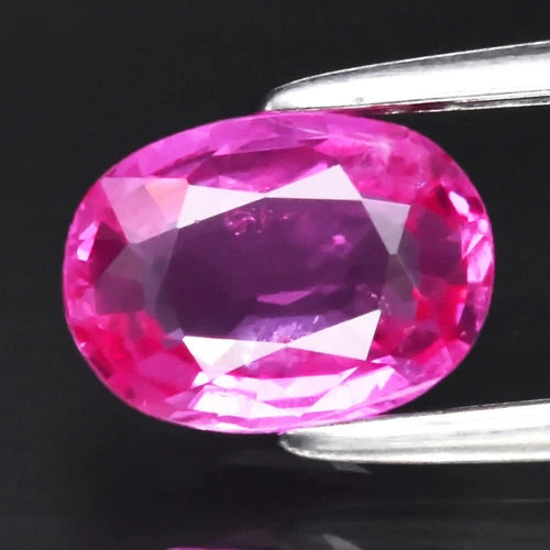 CERTIFICATE Incl.*0.90ct Oval Pink Sapphire MozambiqueGemstone