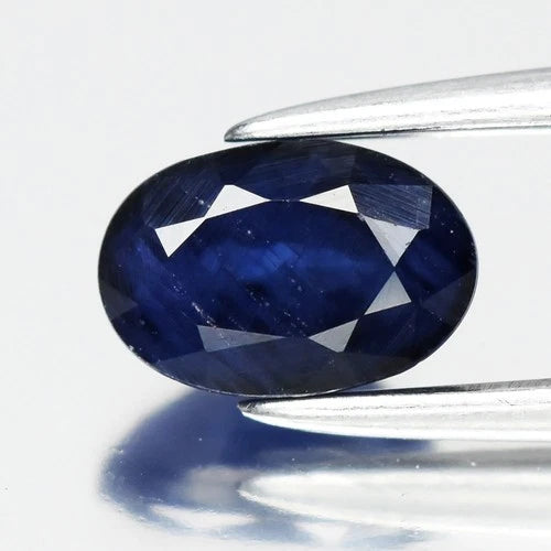 0.76ct 6x4mm Oval Blue Sapphire - Ceylon Gemstone