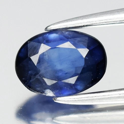 0.75ct 6x4.5mm Oval Blue Sapphire - Ceylon Gemstone