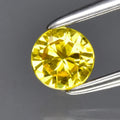 0.24ct 3.8mm VS Round Brilliant Yellow Sapphire Gemstone, Thailand