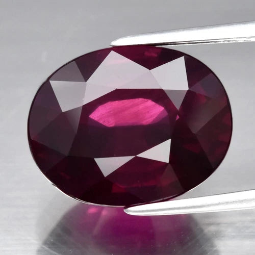 8.34ct 13x10.3mm Oval Natural Purplish Pink Rhodolite Garnet, Madagascar