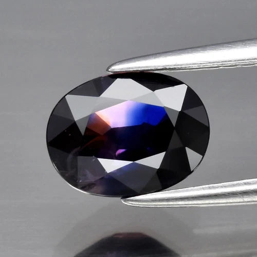 AIGS CERTIFICATE Incl* 1.32ct VS Oval Purplish Blue Sapphire MadagascarGemstone