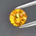 0.31ct 4mm Round Brilliant Yellow Sapphire Gemstone, Thailand
