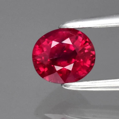 Stunning! 0.58ct 5x4.5mm Oval Red Ruby Mozambique Gemstone