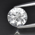 1.16ct 6mm VVS Round Brilliant Natural Gentle Heat White Zircon, Africa