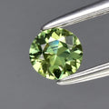 0.24ct 3.8mm VVS Round Brilliant Green Sapphire Gemstone, Thailand