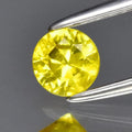 0.36ct 4.2mm VS Round Brilliant Yellow Sapphire Gemstone, Thailand