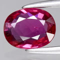 0.79ct 6.5x5mm Oval Natural Unheated Purplish Pink Sapphire Gemstone, Mozambique
