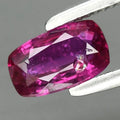 0.50ct 5.8x3.5mm Cushion Unheated Purplish Red Ruby Gemstone, Africa