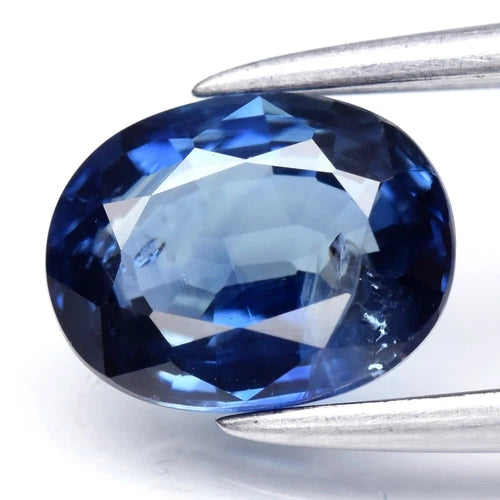 1.15ct 6.8x5.2mm Oval Blue Sapphire - Unheated, Mozambique Gem