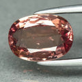1.23ct 7.8x5.5mm Oval Natural Orangish Pink Sapphire Gemstone Africa *Heated