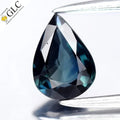 GLC CERTIFIED 0.65ct VVS Pear Natural Blue Sapphire - Heated, Africa Gemstone