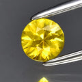 0.33ct 4mm VS Round Brilliant Yellow Sapphire Gemstone, Thailand