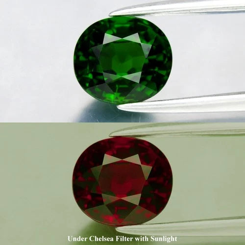 1.08ct 6.5x5.8mm IF Cushion Natural Green Chrome Tourmaline - Unheated, Gem