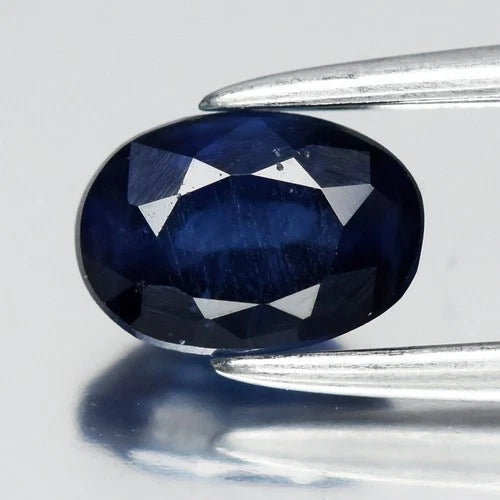 0.80ct 6x4.2mm Oval Blue Sapphire - Ceylon Gemstone